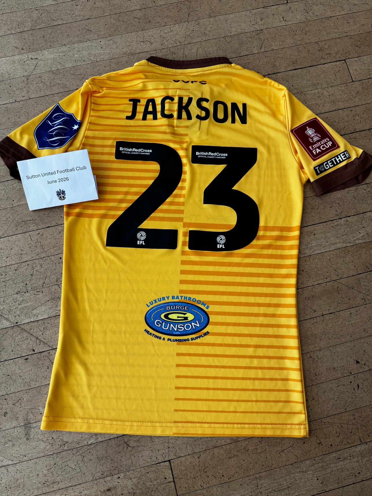 Ryan Jackson Home Shirt 2023-2024, FA Cup