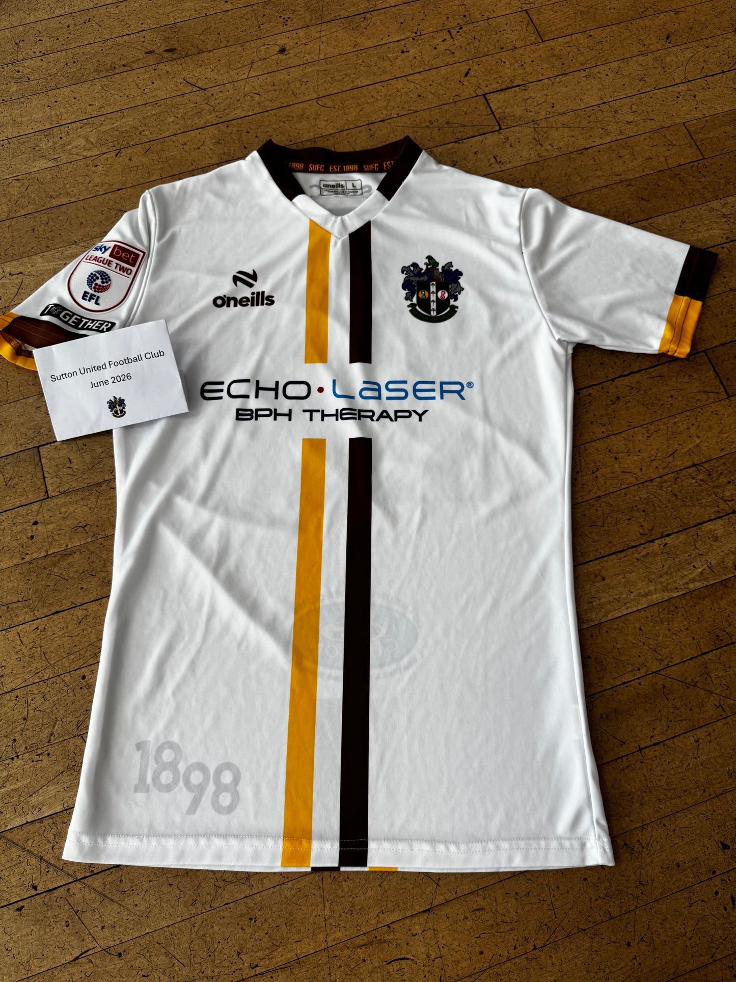 Dominic Gape White Away Shirt 2023-2024