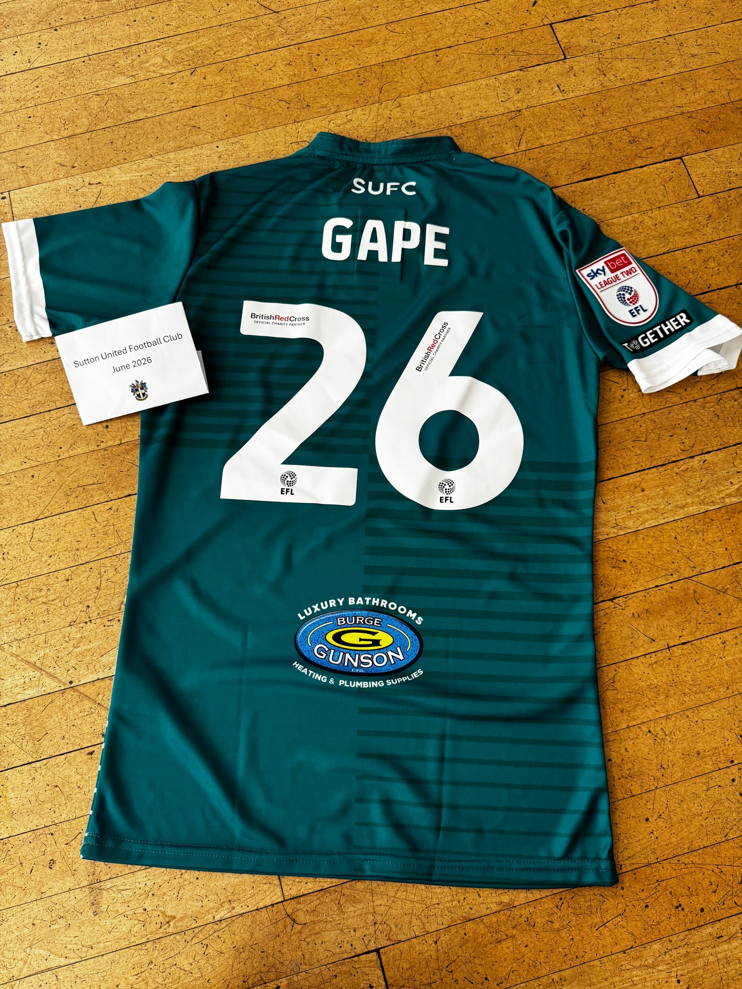 Dominic Gape Green Away Shirt 2023-2024