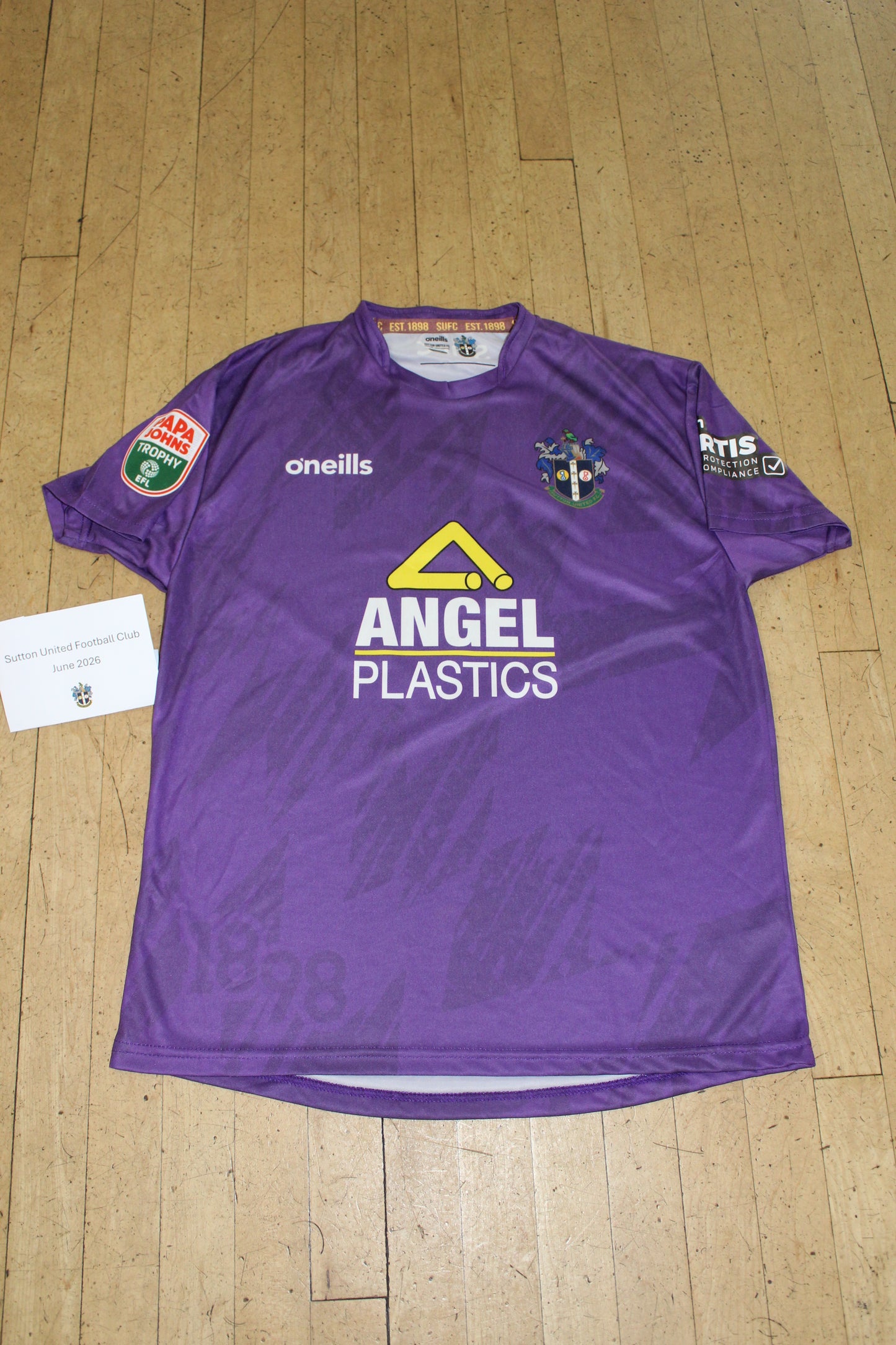 Jack Rose Purple GK Shirt 2022-2023, Papa John's Trophy