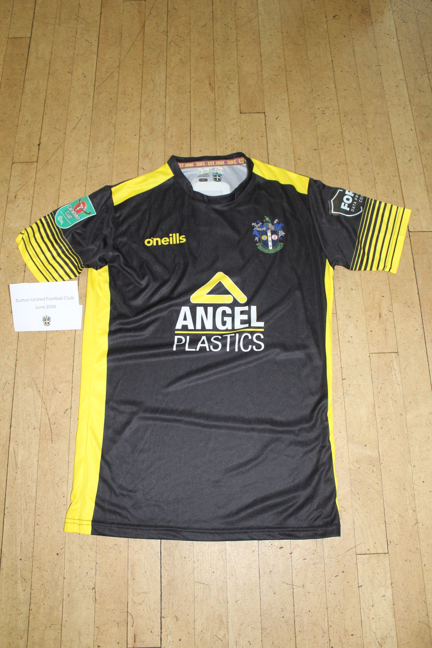Ben Goodliffe Black Away Shirt 2022-2023, Carabao Cup