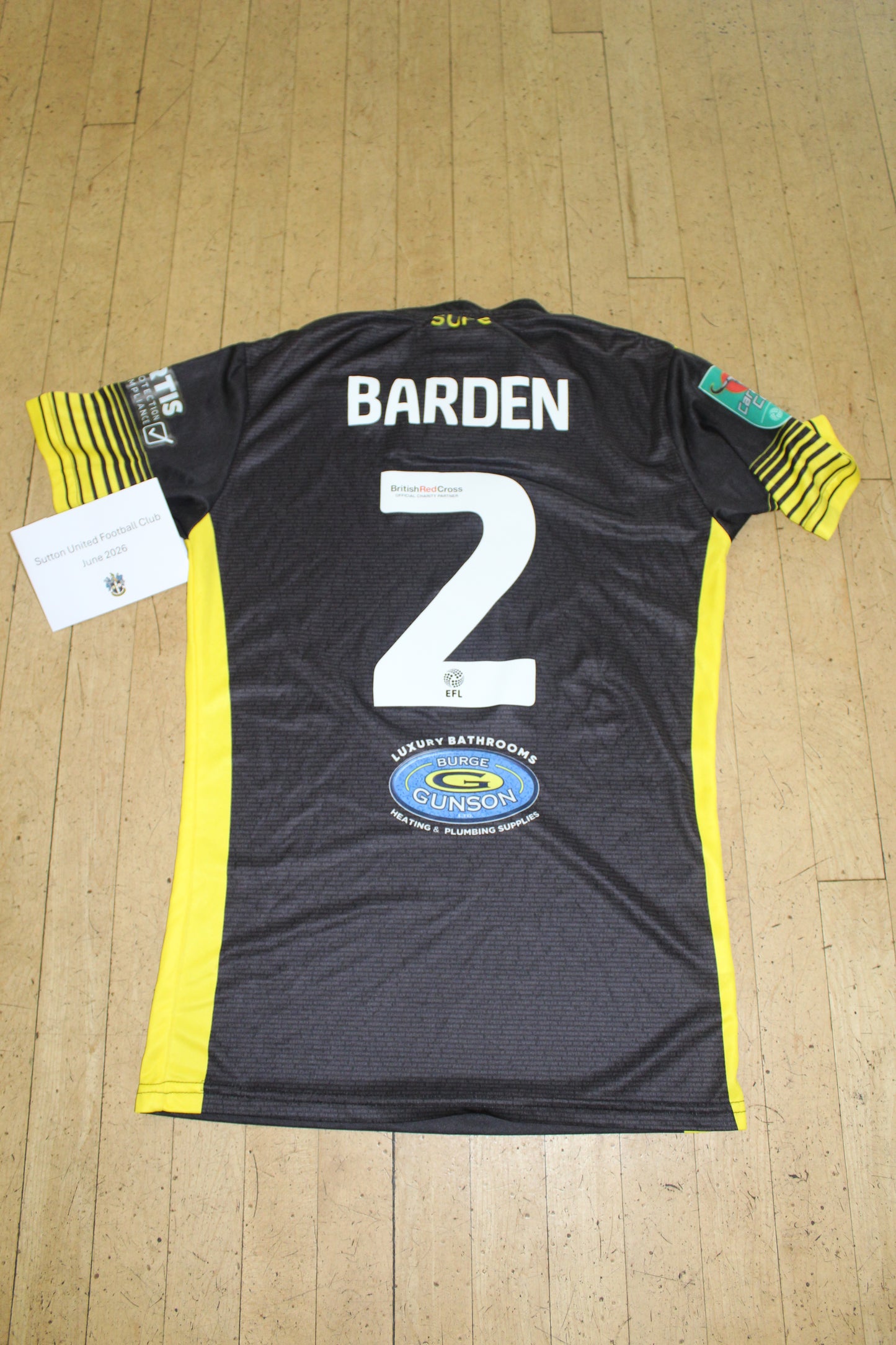 Jon Barden Black Away Shirt - 2022-2023