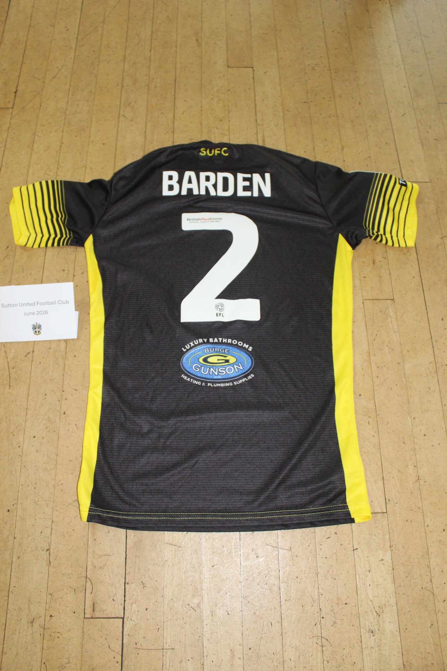 Jon Barden Black Away Shirt - 2022-2023